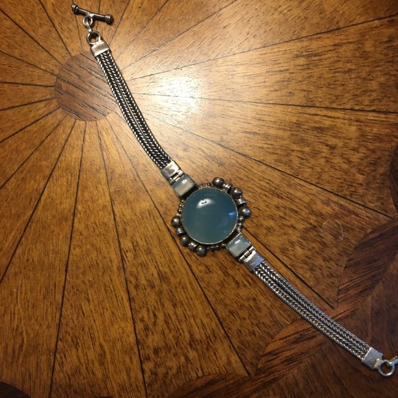 Vintage art deco opal bracelet